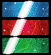 Banners con circuiti elettrici - Electic board banners