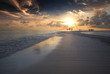 Foto: Incredible beautiful sunset on the Maldives Incredible beautiful sunset on the Maldives