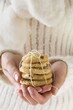 Hands holding cranberry cookies (Christmassy)
