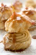 Caramelised profiterole with cream filling