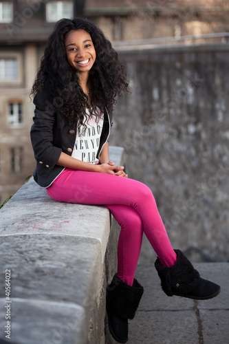 Photo: Beautiful african american teenage girl Beautiful african american teenage girl