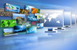 Television and internet production technology concept Television and internet production technology concept