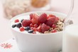 Muesli with yoghurt and fresh berries