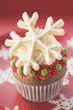 Chocolate cupcake for Christmas