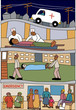 Health care professionals in action in a scene