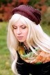 attractive woman with a beautiful headdress