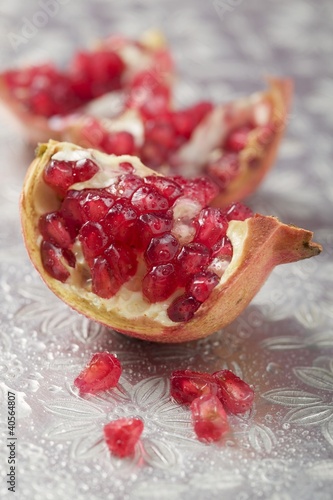 Photo: Several wedges of pomegranate Several wedges of pomegranate