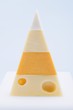 Pyramid of hard cheeses