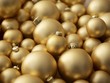 Gold Christmas baubles