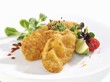Wiener schnitzel (breaded veal escalope) with salad garnish