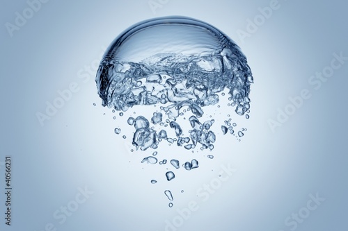 Photo: Air bubbles in water Air bubbles in water