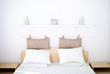 big white empty bed