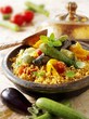 Couscous with fried vegetables