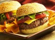 Cheeseburger on Sesame Seed Bun; BBQ Chips