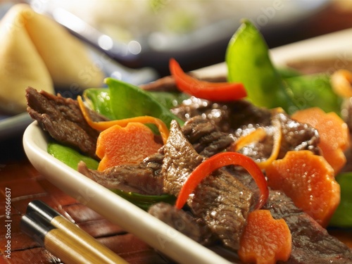 Photo: Beef and Vegetable Stir Fry; Fortune Cookie Beef and Vegetable Stir Fry; Fortune Cookie