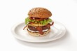 Hawaiian burger with pineapple and bacon