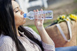 Girl drinking water
