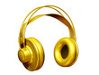 golden Headphone half profile