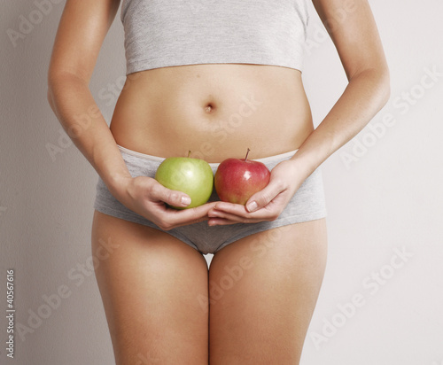 Photo: Digestión sana con manzana. Digestión sana con manzana.