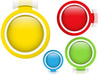 Set of Four Glass Circle Buttons Set of Four Glass Circle Buttons