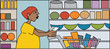 Young black woman domestic worker