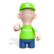 Service-Mitarbeiter mit Service-Mitarbeiter mit