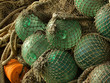 Photo: glass float, old fishing nets glass float, old fishing nets