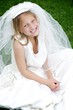 Photo: Playing in her Mom's Dress Playing in her Mom's Dress