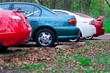 Cars Parked in the local forest preserve Cars Parked in the local forest preserve