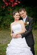 young wedding couple