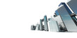 3d rendered abstract illustration of a city skyline