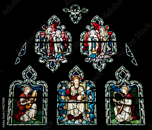 Photo: Stained glass window Stained glass window