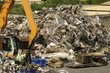 Metal scrap and crane grabber