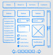 Website design sketch style kit