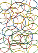 Photo en ligne au meilleur prix Background from many multi-colored writing elastic bands