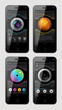 Simple vector template interface for phone Simple vector template interface for phone