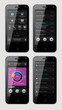 Simple vector template interface for phone Simple vector template interface for phone
