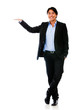 canvas print picture - Business man with arm extended