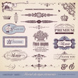 Vector: floral design elements and page decoration floral design elements and page decoration