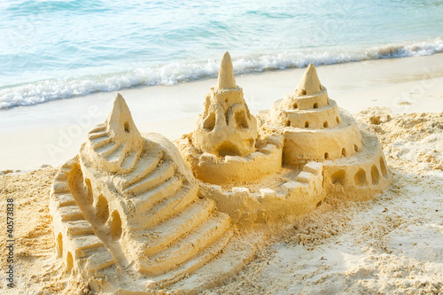 Photo: Sand Castle on the Beach Sand Castle on the Beach