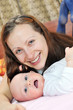 baby with mother