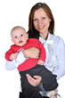 woman with  baby