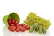 Tomatoe, cucumber and grapes Tomatoe, cucumber and grapes