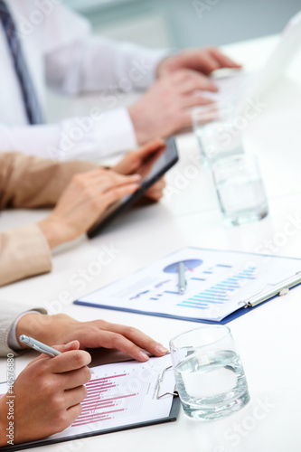 Photo: Business graphs Business graphs