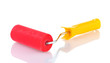 bright paint roller isolated on white bright paint roller isolated on white