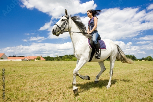 Photo: equestrian on horseback equestrian on horseback