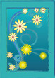 brushed border with flowers
