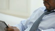 Pensive worker