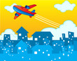 Plane in the sky