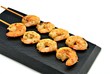 Brocheta de gambas